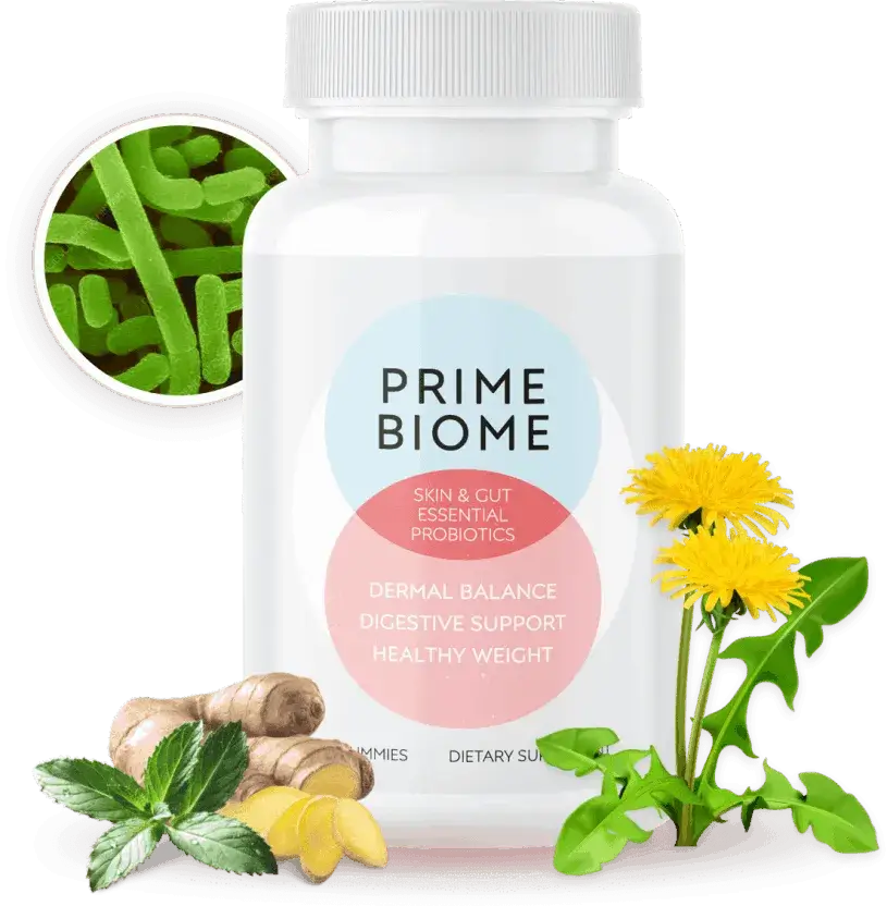 Prime Biome bottle - gut and skin renewal gummies